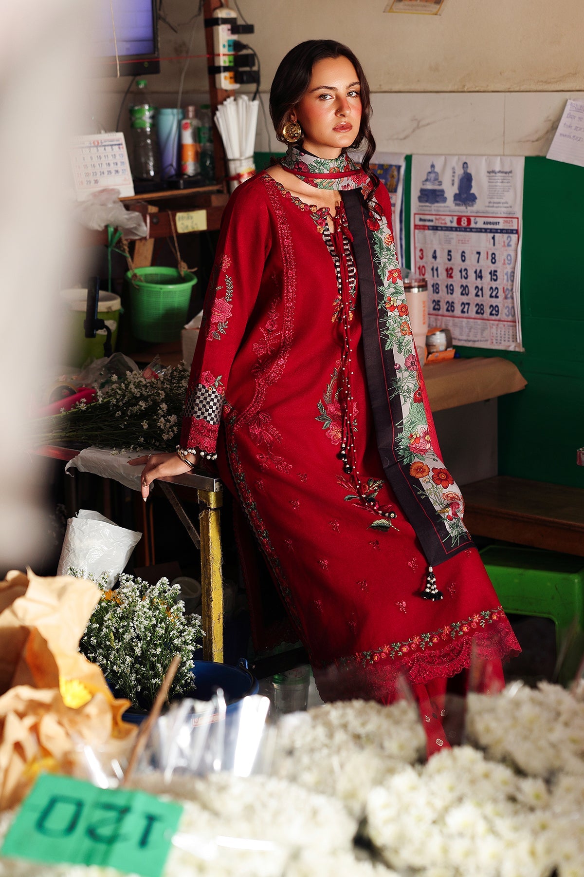 3-pc Unstitched Wool Shawl Collection PSW5-08