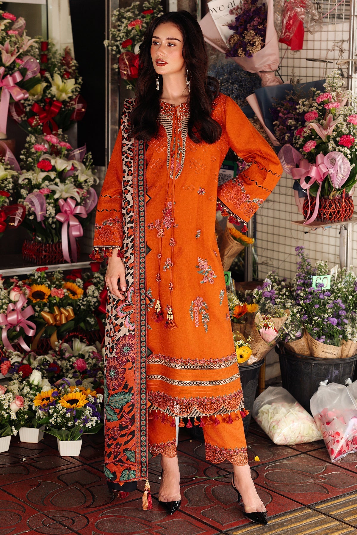 3-pc Unstitched Wool Shawl Collection PSW5-03