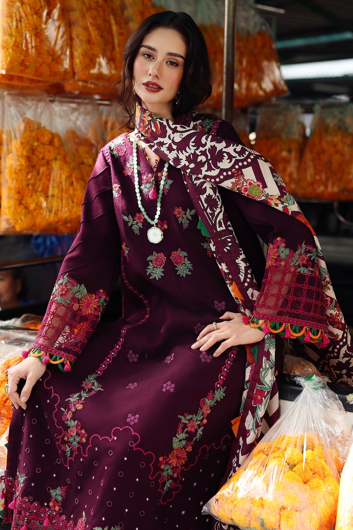 3-pc Unstitched Wool Shawl Collection PSW5-02