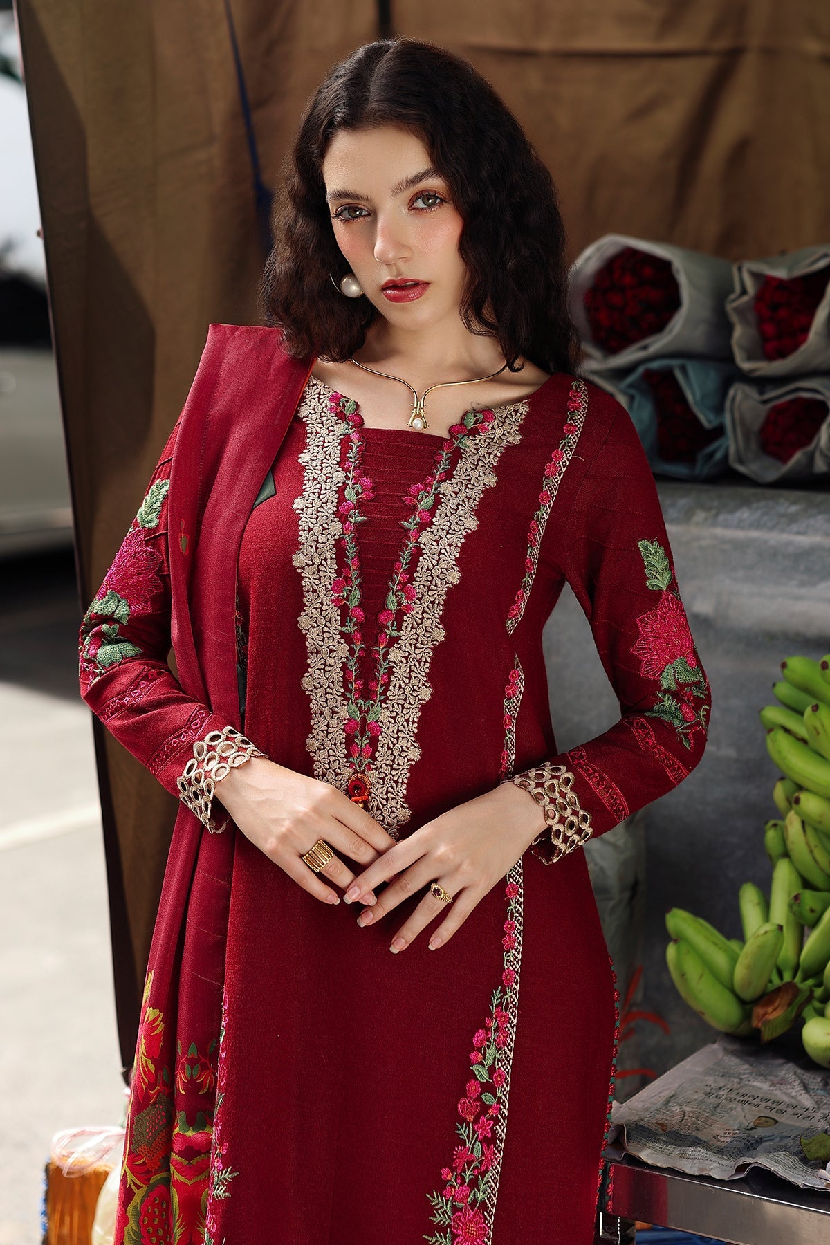 3-pc Unstitched Wool Shawl Collection PSW5-01