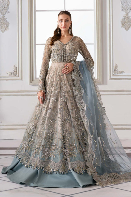 Maria.B | Unstitched Embroidered Net Suit | BD-3002
